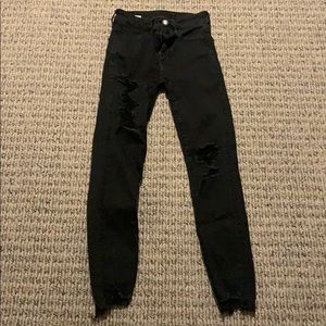 american eagle black jeans